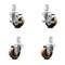 Service Caster 3 Inch High Temp Phenolic Wheel Swivel 3/4 Inch Square Stem Caster Brakes, 2PK SCC-SQ20S314-PHSHT-TLB-34-2-S-2 - alternate 1